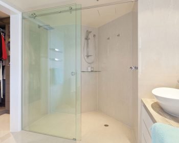 Frameless Shower Enclosure Sliding System